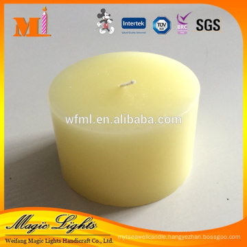 Home Decoration China Professional Produce Household Use Scented Yellow Pillar Candle